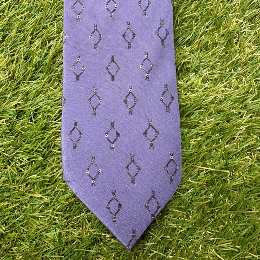 Vintage Made in Italy 100% Silk A. Picci Purple Tie